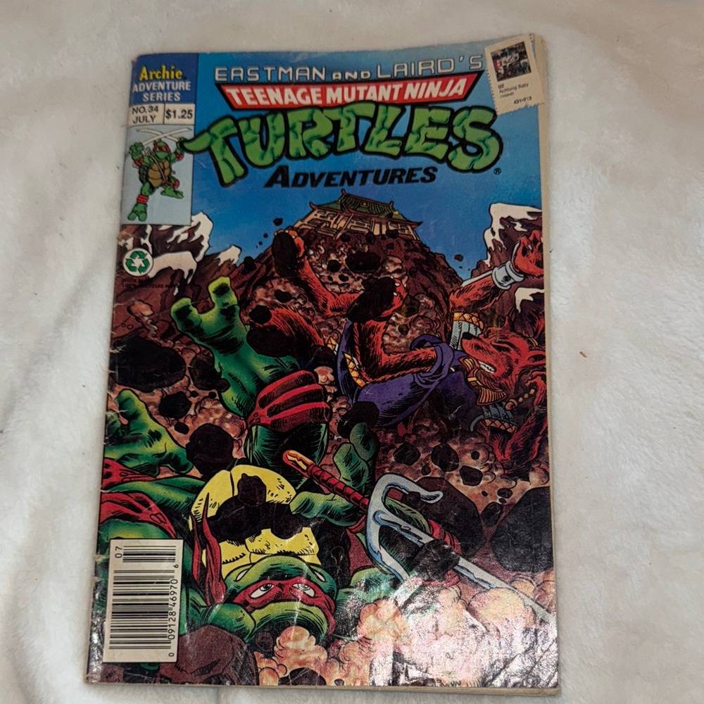 Rare Vintage TMNT Adventures #34 Archie Comics The Search for the Charlie Llama"